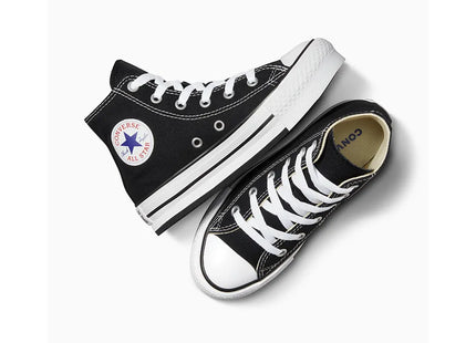Zapatilla Converse Chuck Taylor All Star Eva Lift Negro Blanco Caña Alta Plataforma