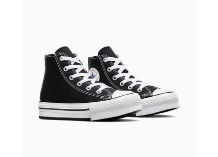 Zapatilla Converse Chuck Taylor All Star Eva Lift Negro Blanco Caña Alta Plataforma