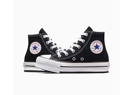 Zapatilla Converse Chuck Taylor All Star Eva Lift Negro Blanco Caña Alta Plataforma