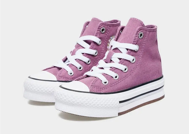 Zapatilla Converse Chuck Taylor Eva Lift Niña Morado Plataforma Caña Alta