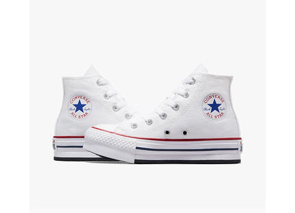 Zapatilla Converse Chuck Taylor All Star Eva Lift Unisex Blanca Caña Alta Plataforma