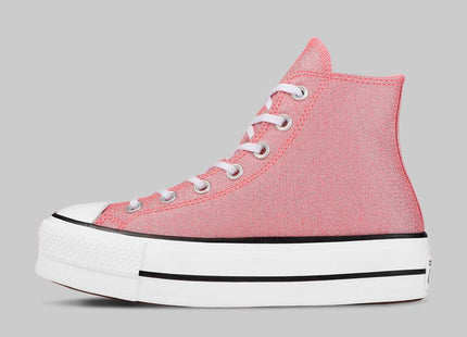 Zapatilla Converse Chuck Taylor All Star Lift Hi Mujer Rosa Blanco Negro Plataforma