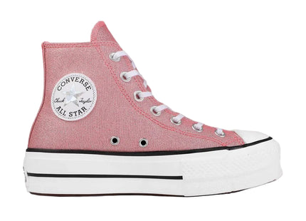 Zapatilla Converse Chuck Taylor All Star Lift Hi Mujer Rosa Blanco Negro Plataforma