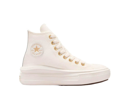 Zapatilla Converse Chuck Taylor All Star Move Niño Niña Beige Caña Alta Plataforma