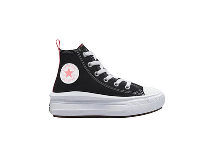 Zapatilla Converse Chuck Taylor All Star Move Niño Negro Caña Alta Plataforma