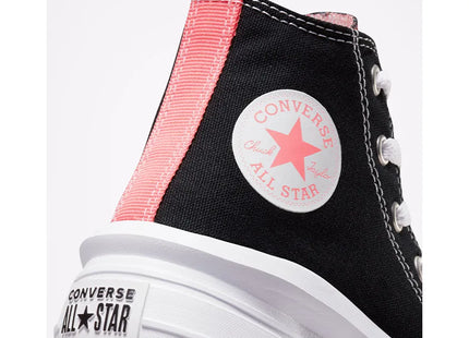 Zapatilla Converse Chuck Taylor All Star Move Niño Negro Caña Alta Plataforma