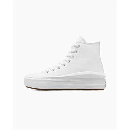 ZAPATILLA CONVERSE CLASICA CAÑA ALTA CON PLATAFORMA BLANCA - CHUCK TAYLOR ALL STAR MOVE 568498C
