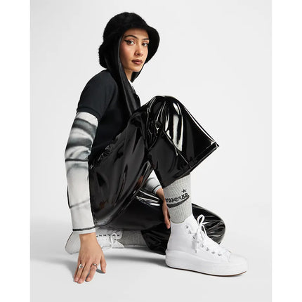 ZAPATILLA CONVERSE CLASICA CAÑA ALTA CON PLATAFORMA BLANCA - CHUCK TAYLOR ALL STAR MOVE 568498C