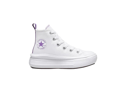 Zapatilla Converse Chuck Taylor All Star Move Niña Blanca Caña Alta Plataforma
