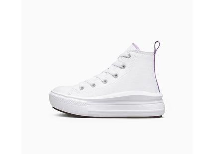 Zapatilla Converse Chuck Taylor All Star Move Niña Blanca Caña Alta Plataforma