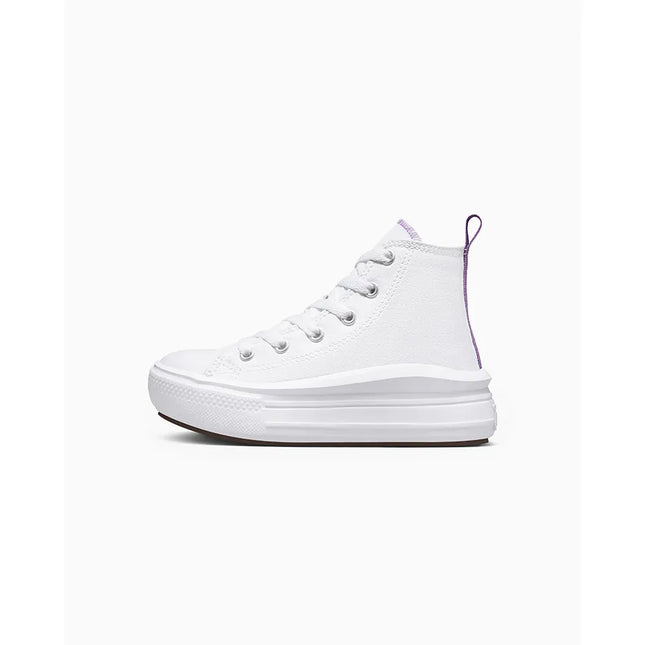 Zapatilla Converse Chuck Taylor All Star Move Niña Blanca Caña Alta Plataforma
