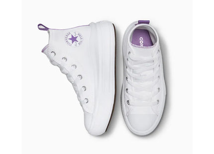 Zapatilla Converse Chuck Taylor All Star Move Niña Blanca Caña Alta Plataforma