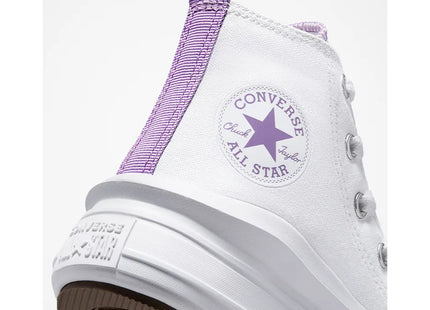 Zapatilla Converse Chuck Taylor All Star Move Niña Blanca Caña Alta Plataforma