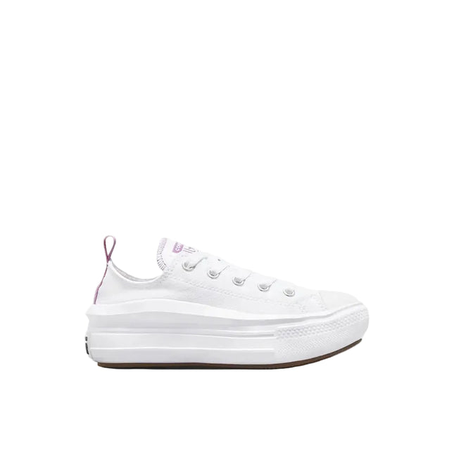 Zapatilla Converse Chuck Taylor All Star Move Niña Blanca Caña Baja Plataforma