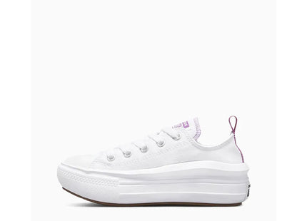Zapatilla Converse Chuck Taylor All Star Move Niña Blanca Caña Baja Plataforma