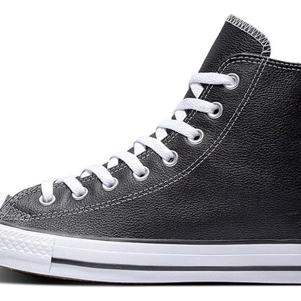 ZAPATILLA CONVERSE UNISEX CLASICA CUERO NEGRA CON CAÑA ALTA