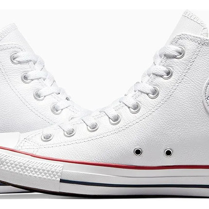 ZAPATILLA CONVERSE UNISEX CLASICA CUERO BLANCA CON CAÑA
