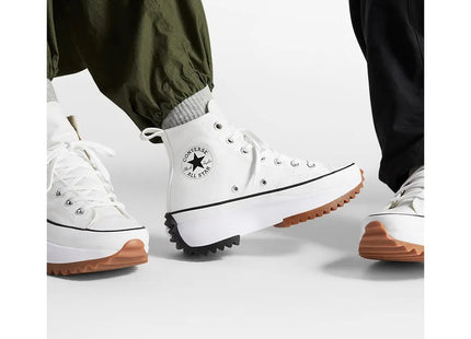 Zapatilla Converse Mujer Blanca Con Caña Alta y Plataforma