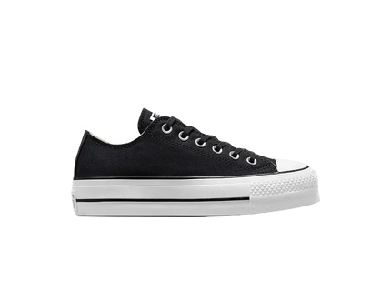 Zapatilla Converse Mujer Con Plataforma Chuck Taylor All Star Negra
