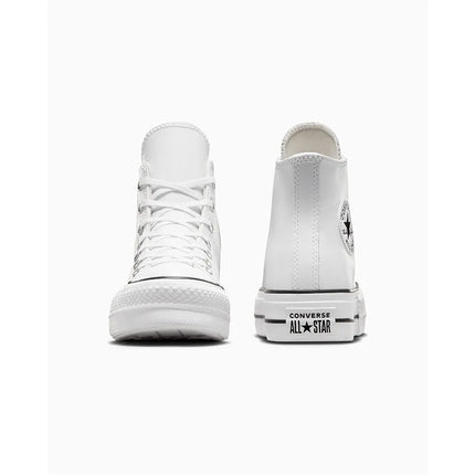 ZAPATILLA CONVERSE MUJER URBANA BLANCA DE CUERO CON CAÑA ALTA Y PLATAFORMA - ZAPATILLAS CONVERSE CHUCK TAYLOR ALL STAR LIFT HIGH WHITE 561676C