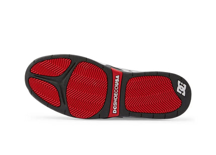 Zapatilla DC Ascend Hombre Negro Gris Blanco Rojo Skate Urbana