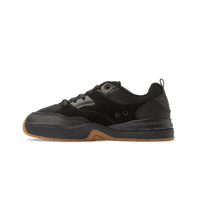 Zapatilla DC Ascend Hombre Negro Goma Natural Skate Urbana Amortiguada