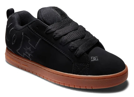 Zapatilla DC Court Graffik Hombre Negro Goma Natural Skate Urbana