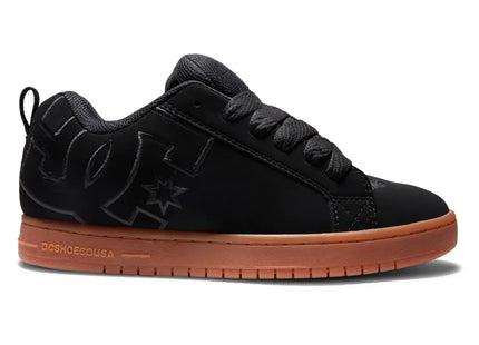 Zapatilla DC Court Graffik Hombre Negro Goma Natural Skate Urbana