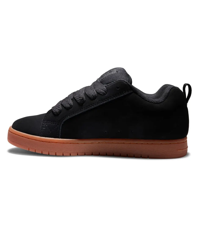Zapatilla DC Court Graffik Hombre Negro Goma Natural Skate Urbana