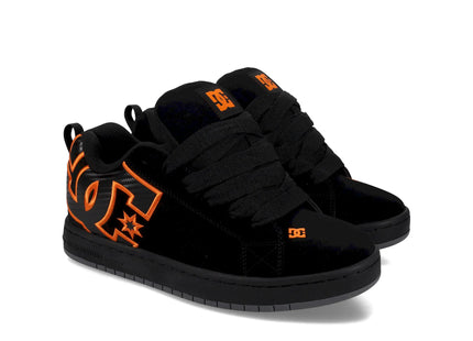 Zapatilla DC Court Graffik Hombre Negro Naranja Skate Urbana