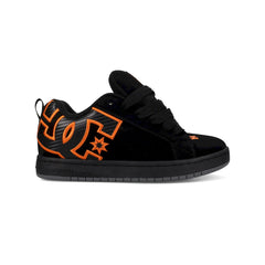 Zapatilla DC Court Graffik Hombre Negro Naranja Skate Urbana