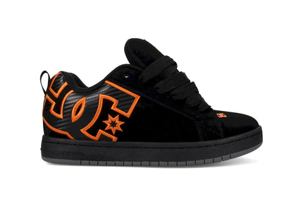 Zapatilla DC Court Graffik Hombre Negro Naranja Skate Urbana