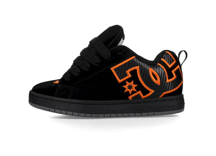 Zapatilla DC Court Graffik Hombre Negro Naranja Skate Urbana