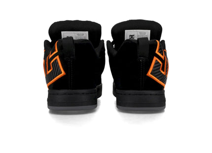 Zapatilla DC Court Graffik Hombre Negro Naranja Skate Urbana