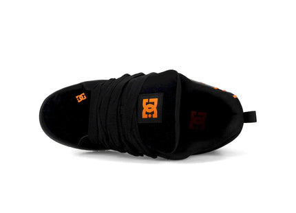 Zapatilla DC Court Graffik Hombre Negro Naranja Skate Urbana