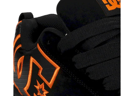 Zapatilla DC Court Graffik Hombre Negro Naranja Skate Urbana