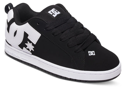 Zapatilla DC Court Graffik Hombre Negro Blanco Skate Urbana
