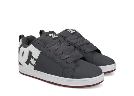 Zapatilla DC Court Graffik Hombre Gris Blanco Skate Urbana