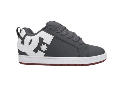 Zapatilla DC Court Graffik Hombre Gris Blanco Skate Urbana