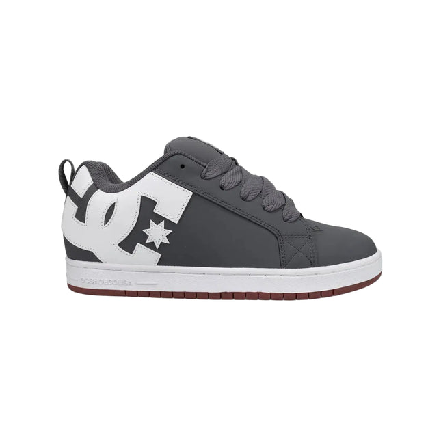 Zapatilla DC Court Graffik Hombre Gris Blanco Skate Urbana