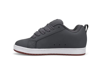 Zapatilla DC Court Graffik Hombre Gris Blanco Skate Urbana