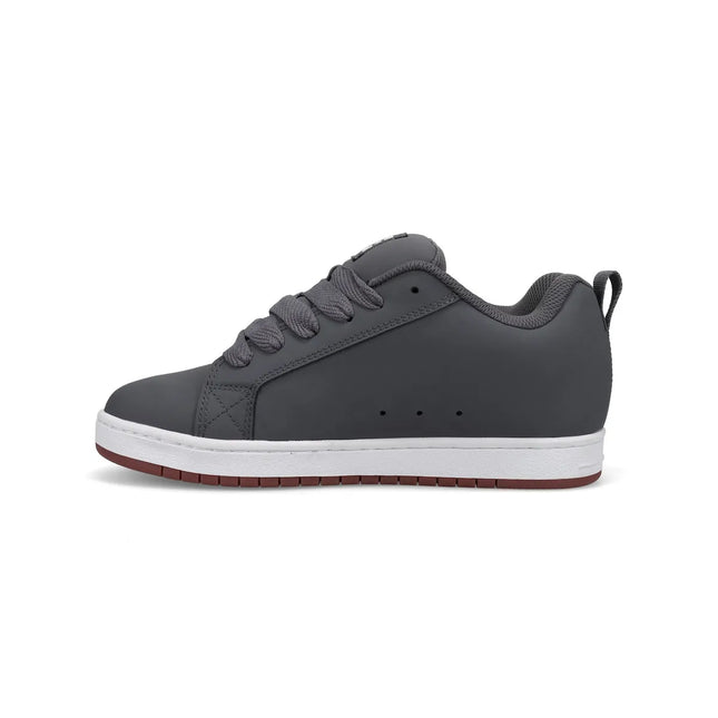 Zapatilla DC Court Graffik Hombre Gris Blanco Skate Urbana