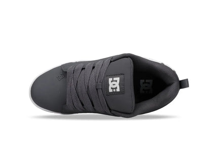Zapatilla DC Court Graffik Hombre Gris Blanco Skate Urbana