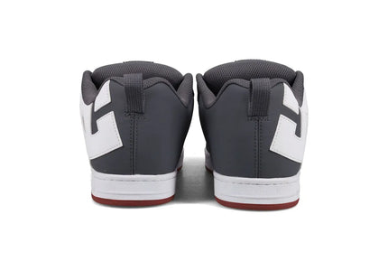 Zapatilla DC Court Graffik Hombre Gris Blanco Skate Urbana