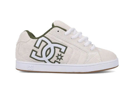 Zapatilla DC Net SE Hombre Blanco Hueso Verde Skate Urbana