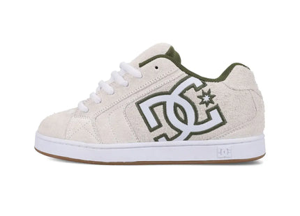 Zapatilla DC Net SE Hombre Blanco Hueso Verde Skate Urbana