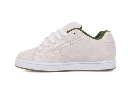 Zapatilla DC Net SE Hombre Blanco Hueso Verde Skate Urbana