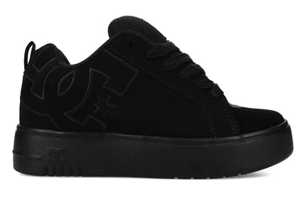 Zapatilla DC Shoes Court Graffik Plataforma Mujer Negra