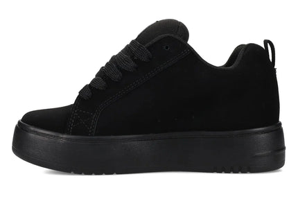 Zapatilla DC Shoes Court Graffik Plataforma Mujer Negra
