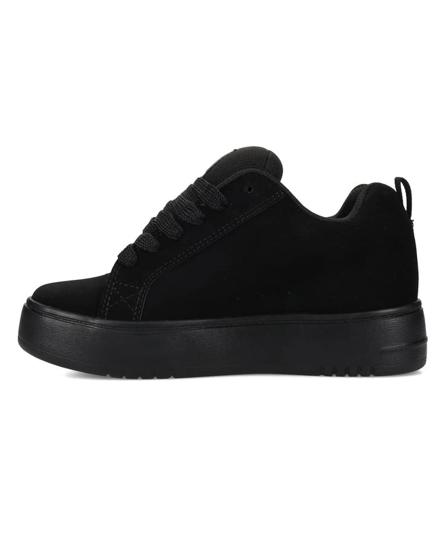 Zapatilla DC Shoes Court Graffik Plataforma Mujer Negra